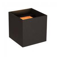 aplique de pared exterior led axi square 2x3w