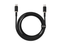 cable usb - baseus dura usb-c a usb-c 200 cm 100w carga rapida ultrarresistente negro y dorado
