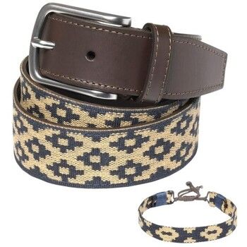 Pelpe Cinturón Fabric-3 Cinturón GS1 Beige para mujer
