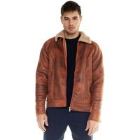 leone 1947 cazadora de cuero man jacket sherpa shades para hombre