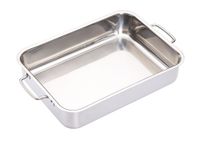 asador acero inoxidable plata 32x23cm