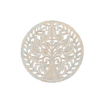 Decoracion Pared Mdf 90x2x90 Arbol Decape Blanco