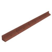 bordura de jardin monstershop flexible de caucho 48 m terracota con mazo