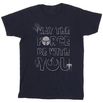 Disney Camiseta The Mandalorian May The Force para hombre