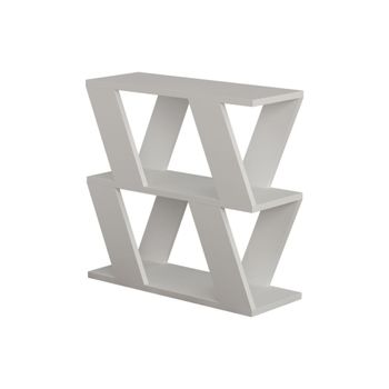Mesa auxiliar de 3 estantes l60 cm - blanco