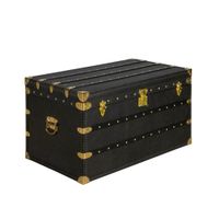 baul piel negro