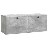 mueble de tv de pared 785 x 31 x 30 cm gris hormigon vidaxl