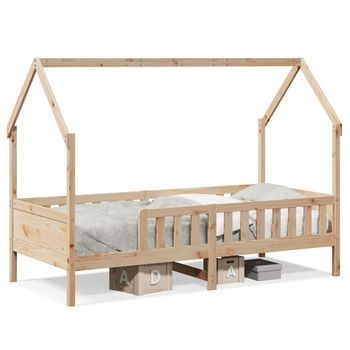 Cama Con Forma De Casa Para Niños Madera Maciza Pino 90x200 Cm Vidaxl