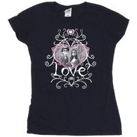 corpse bride camiseta love heart frame para mujer