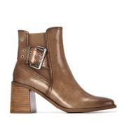 xti para mujer 14431501-beige botines 144315 marron 40 5 a 8cm cremallera casual