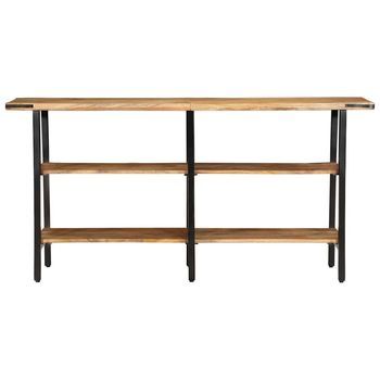 Mesa Consola | Mesa De Entrada De Madera Maciza De Mango 140x35x70 Cm