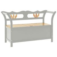 banco interior  banco madera maciza de abeto gris 107x45x755 cm
