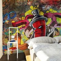 fotomural - graffiti monster