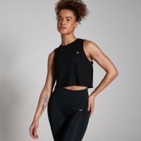 camiseta corta de tirantes de entrenamiento para mujer de mp - negro - xs