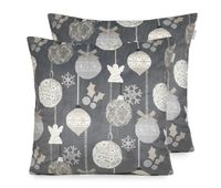 funda de cojin de terciopelo de navidad rustic 60x60 cm 2