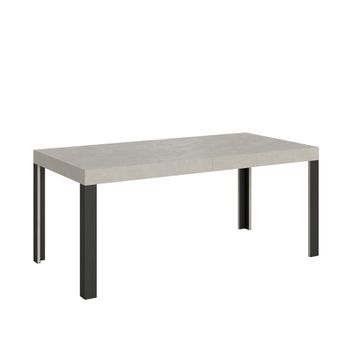 Mesa extensible 90x180/284 cm efecto madera cachemira, hierro