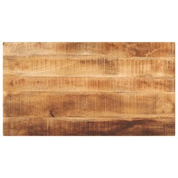 Tablero De Mesa Rectangular Madera Maciza Mango 100x60x1,5 Cm Vidaxl