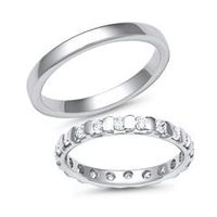 alianzas 18 quilates oro blanco 20 diamantes