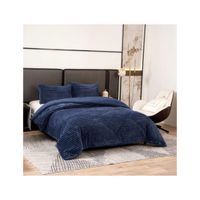 edredon borreguito rayado invierno suave r microfibra calida con fundas de cojin edredon sherpa polar para cama 90 135 150 manta gruesa termica y ligera ropa de cama moderna y acogedora  r entrega