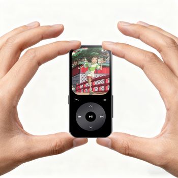 Reproductor MP3 Compacto y Autónomo Famue de 32 GB para Estudiantes, Pantalla IPS de 2'' con Bluetooth, Grabación de Clases y Reuniones con Alta Fidelidad