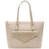 lancaster bolso de mano bolso tote studded marfil para mujer