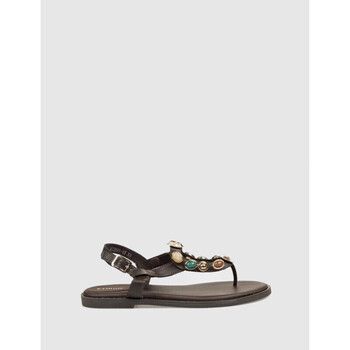 Kamome Trends Sandalias SANDALIA DE DEDO HELEN MARRÓN para mujer