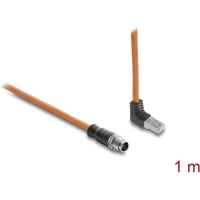 cable de red industrial delock cat6a sftp m12 x rj45 angulado 1 m