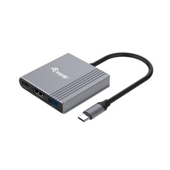 Adaptador USB-C a HDMI 3 en 1 Equip 4K/60Hz 100W USB PD
