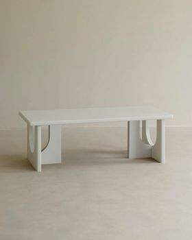 Mesa de centro de microcemento 120x50cm