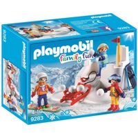 playmobil - lucha de bolas de nieve