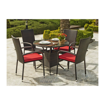 Conjunto Jardín Mesa Y 4 Sillones Cómodo Y Resistente