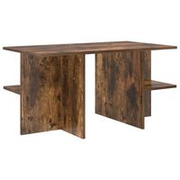 mesa de cafe roble ahumado 87 x 50 x 45 cm madera de ingenieria vidaxl