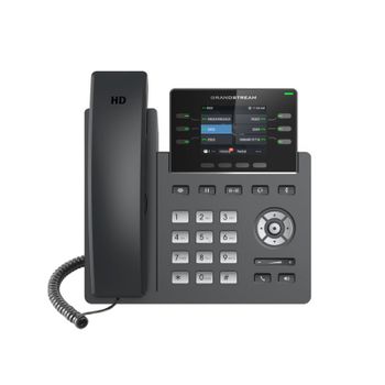 Teléfono IP Grandstream GRP2613 Negro 4 Líneas Pantalla 2.4″ 2000 Entradas