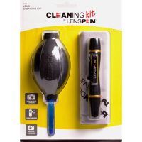 kit de limpieza lenspen pera de soplado  pluma  pano de microfibra