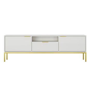 Mueble tv 175 cm tableros de partículas blanco