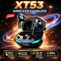 nuevos auriculares lenovo xt53 bluetooth v54 de latencia ultrabaja con auriculares de larga duracion en espera auriculares con sonido estereo dolby para llamadas hd