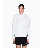 ax armani exchange para mujer xw001423af16624u0002 camisa oxford corta de algodon blanco s casual clasico manga larga
