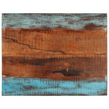 Tablero De Mesa Rectangular Madera Maciza 70x90 Cm 25-27 Mm Vidaxl
