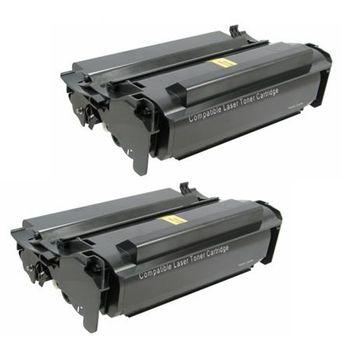 Compatible Multipack Lexmark T420d Printer Toner Cartridges (2 Pack) -12A7410