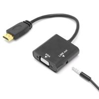 pccom essential adaptador hdmi a vga  cable jack 35mm