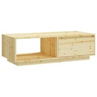 mesa de centro 50x110x335 cm madera de pino - marron