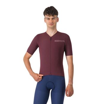 Maillot Castelli Premio Evo Manga Corta Rojo Burdeos, Talla XXXL