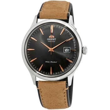 Reloj automático hombre Orient Bambino TAC08003A 42mm 30m WR correa de cuero
