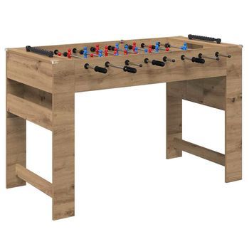 Mesa De Futbolín Roble Artisan 125 X 60,5 X 80 Cm Vidaxl