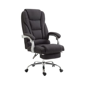 Silla de oficina giratoria regulable en Tela Negro