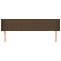 cabecero cama mueble de dormitorio de tela oscuro 183 x 16 x 7888 cm marron m020007628