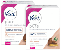 veet tarro cera depilatoria tibia natural inspirations 2x250ml