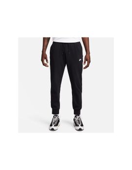 Pantalón Nike Club Knit Joggers Hombre Negro/Blanco