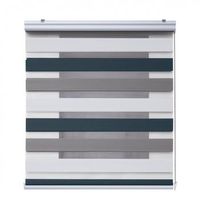 estores noche y dia premium estor enrollable con acabados de aluminio premium blanco-topo-grafito 120 x 250 cm