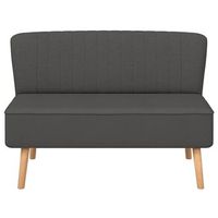 sofa de tela gris oscuro 117x555x77 cm